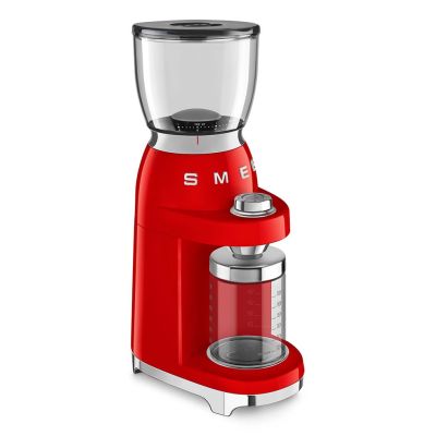 2. Smeg CGF11RDEU Coffee Grinder 150W Red
