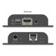 15. HDMI 4K/60Hz receiver, cat.6 extender over IP 120m/200m