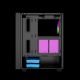 9. GEMBIRD FORNAX 4000 MIDI-TOWER CASE (2X USB 3.0, 1X USB 2.0, HD AUDIO, GLASS SIDE PANEL, ARGB BACKLIGHT) BLACK