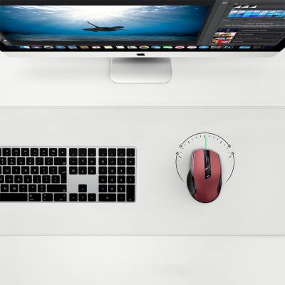 5. Ugreen MU006 wireless optical mouse USB 2.4GHz / Bluetooth 5.0 4000 DPI - red