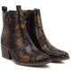 4. Women's snakeskin cowboy boots black M.Daszyński SA261-1
