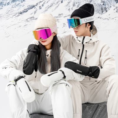 4. Qunature Full Length Ski Gloves Size L - Black