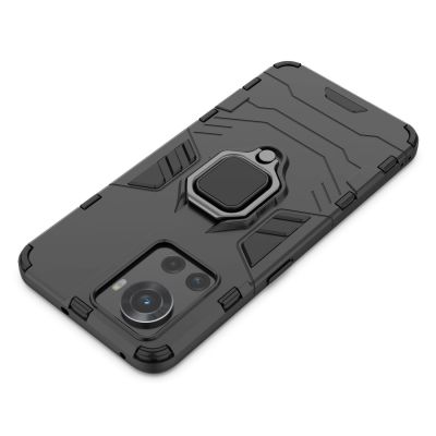 11. Ring Armor armored hybrid case cover + magnetic holder for OnePlus Ace black