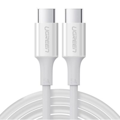 2. Ugreen US300 USB-C - USB-C PD QC FCP cable 100W 5A 480Mb/s 2m - white