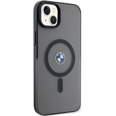 4. BMW Signature MagSafe Case for iPhone 14 Plus/15 Plus - Black