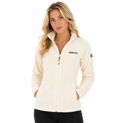 6. Geographical Norway Women’s Fleece Jacket TUG FZ OFF WHITE DB LADY 268 (WA1722F/GN-OFF WHITE)