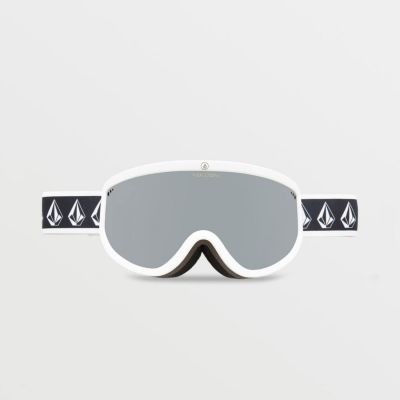 5. Volcom Footprints Women's/Men's Snowboard Sports Ski Goggles Silver (VG0622116)