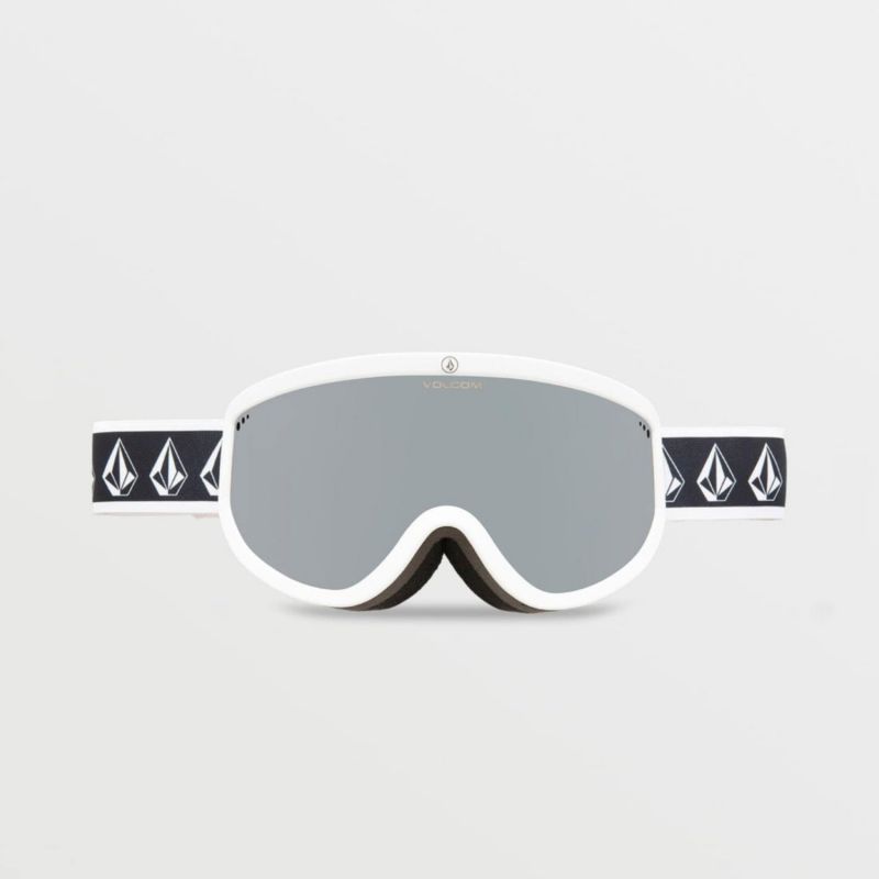 5. Volcom Footprints Women's/Men's Snowboard Sports Ski Goggles Silver (VG0622116)