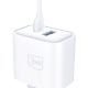 13. 3mk DualCharge 20W PD3.0 QC 3.0 PPS USB 1A1C Wall Charger - White