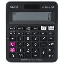 CASIO MJ-120D PLUS OFFICE CALCULATOR BLACK, 12-DIGITAL DISPLAY