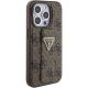 5. Guess Grip Stand 4G Triangle Strass case for iPhone 15 Pro - brown