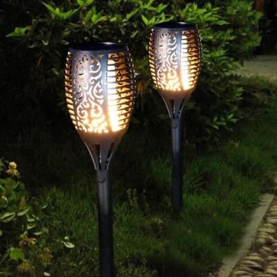 17. TORCH SOLAR LAMP DANCING FLAMES 3IN1 10X10X86CM 12 LED