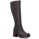 Women's insulated brown ankle boots with a block heel Rieker 58090-25