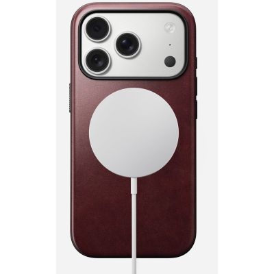 2. Nomad Modern Leather Case for 16 cm (6.3") mobile phone, Burgundy