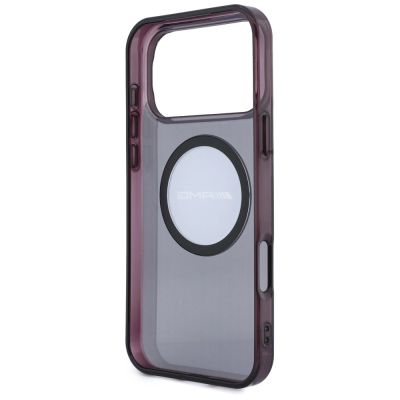 7. Mercedes AMG IML Transparent Bicolor Block MagSafe Case for iPhone 18 Pro Max / 17 Pro Max - Black and Burgundy