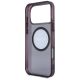 7. Mercedes AMG IML Transparent Bicolor Block MagSafe Case for iPhone 18 Pro Max / 17 Pro Max - Black and Burgundy