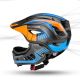 5. Rockbros TT-32SOBL-S children's bicycle helmet with removable chinbar, size S - black and orange
