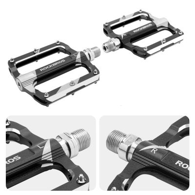 3. Rockbros K306-BK MTB Aluminum Bicycle Pedals - Black