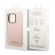 8. Guess Silicone Logo Plate MagSafe Case for iPhone 14 Pro - Pink