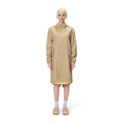2. Rains unisex Fishtail Parka W3 18140 24 SAND raincoat