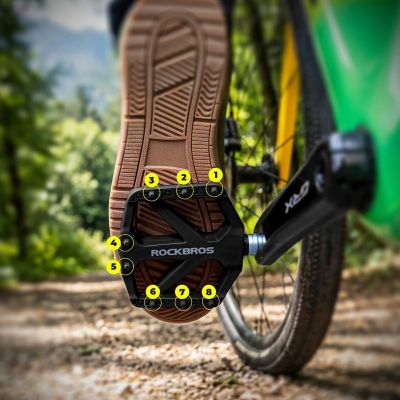 4. Rockbros BP2602 Nylon Bicycle Pedals - Black