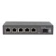 2. LevelOne GB PoE+ Switch 6-Port 65W 10Gbps