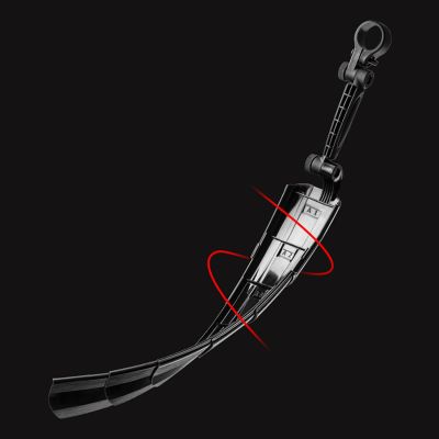 2. Rockbros FK-810 Folding Telescopic Bicycle Fender Set - Black