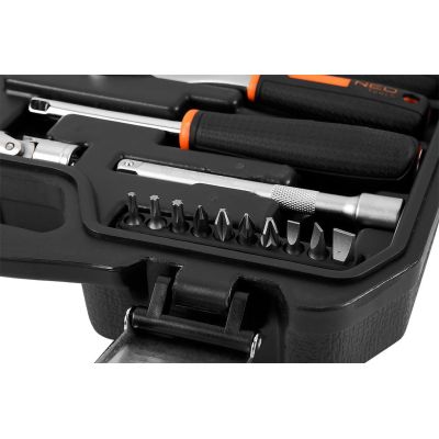 7. Set of pass-through sockets 1/4" + 3/8", 46 pcs.