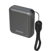 Dudao K22+ Ultra-Compact Power Bank 10000mAh 22.5W USB-C with Pendant/Cable - Gray