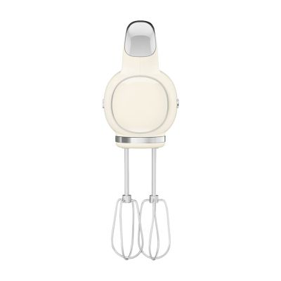 2. Smeg HMF01CREU hand mixer in cream with a retro 1950s style.