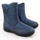 14. Women's flat insulated snow boots, navy blue, Potocki SU33310