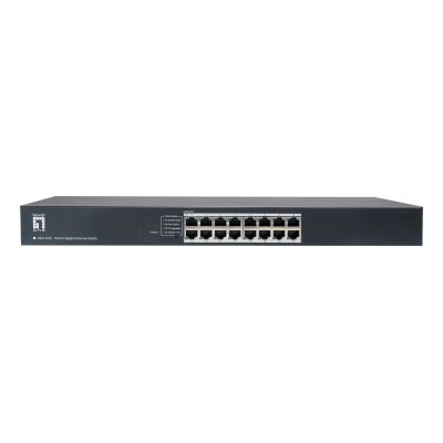 LevelOne GEU-1632 Unmanaged Gigabit Ethernet (10/100/1000) 1U Gray