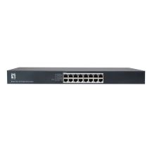 LevelOne GEU-1632 Unmanaged Gigabit Ethernet (10/100/1000) 1U Gray
