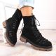 13. Vinceza W JAN255 black suede insulated boots