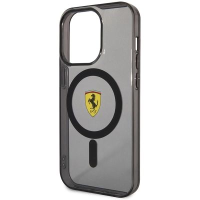 6. Ferrari FEHMP14LUKK iPhone 14 Pro 6.1" black/black hardcase Translucent Magsafe