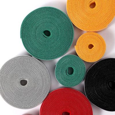 15. Baseus Rainbow Circle hook and loop Straps - Velcro tape Velcro cable organizer 3m black (ACMGT-F01)