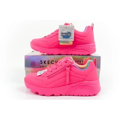 10. Skechers Uno Lite children's sports sneakers shoes, pink, comfortable