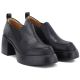 4. Women's black leather high-heeled shoes D&A S.Barski CR62-3525