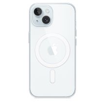 Apple - Back cover for mobile phone - MagSafe compatible - Polycarbonate - Transparent - for iPhone 15 (MXRK3ZM/A)