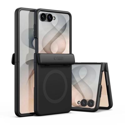 2. Tech-Protect Kevlar Aura MagSafe Case for Samsung Galaxy Z Flip 8 - Black