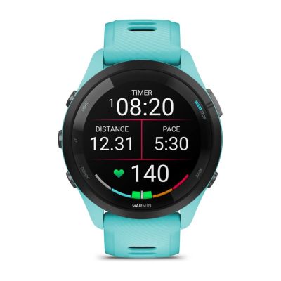 2. Garmin Forerunner 265 46mm Sky Blue Watch