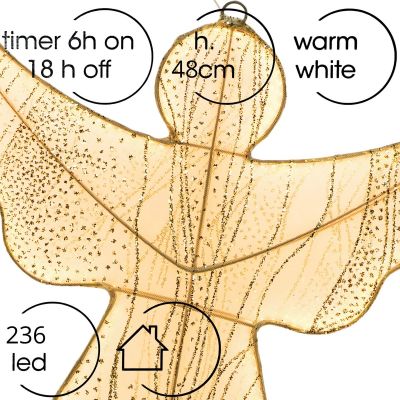 3. DECORATIVE ANGEL FOR HANGING 48CM 236LED