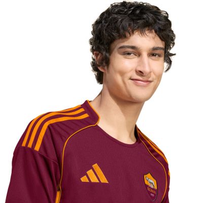 11. Men's adidas AS Roma 25/26 Home Burgundy Jersey JP4184
