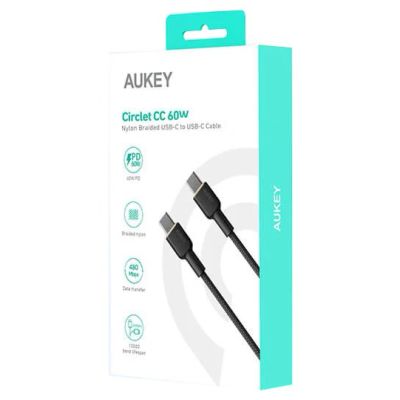 9. AUKEY CB-NCC2 USB-C QC PD CABLE 1.8M 3A 60W NYLON