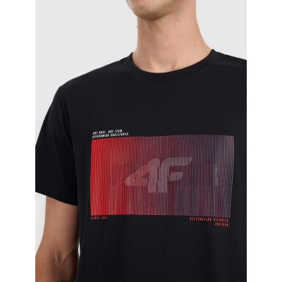 4. Men's regular printed T-shirt 4F 4FRAW25TTSHM3224-20S