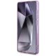5. Guess Glitter Flowers Triangle Buttons MagSafe case for Samsung Galaxy S25 Ultra - purple