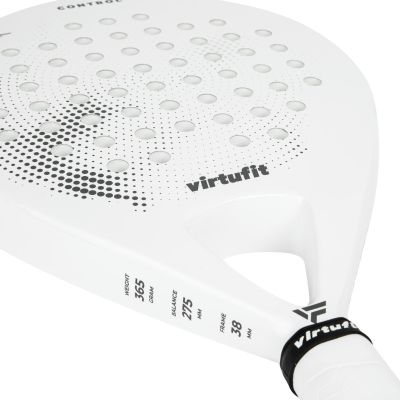 15. VIRTUFIT PADEL CONTROL RACKET - WHITE AND BLACK