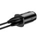 4. Baseus Square PPS smart car charger with USB Quick Charge 4.0 QC 4.0 and USB-C PD 3.0 SCP ports black (CCALL-AS01)