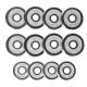 38. Barbells in a CHROME HMS suitcase 2x7,5kg STC15