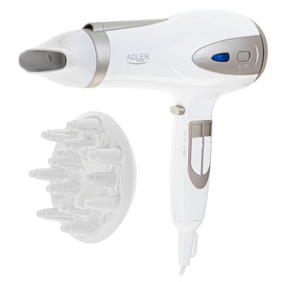 2. ADLER AD 2248wc hair dryer white and champagne